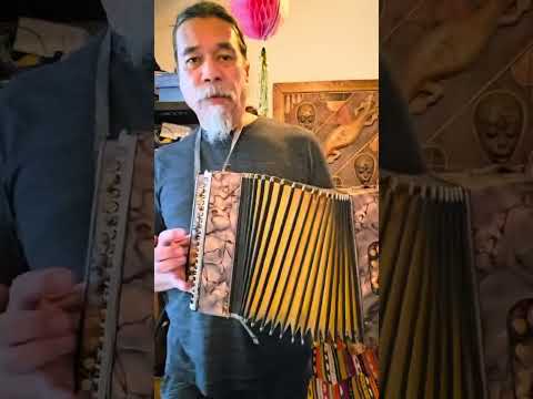 Vintage Hohner Liliput Club Diatonic Button Accordion Bb/Eb - A=440 Pitch - Mint Bellows w/ Original Case Bild 25