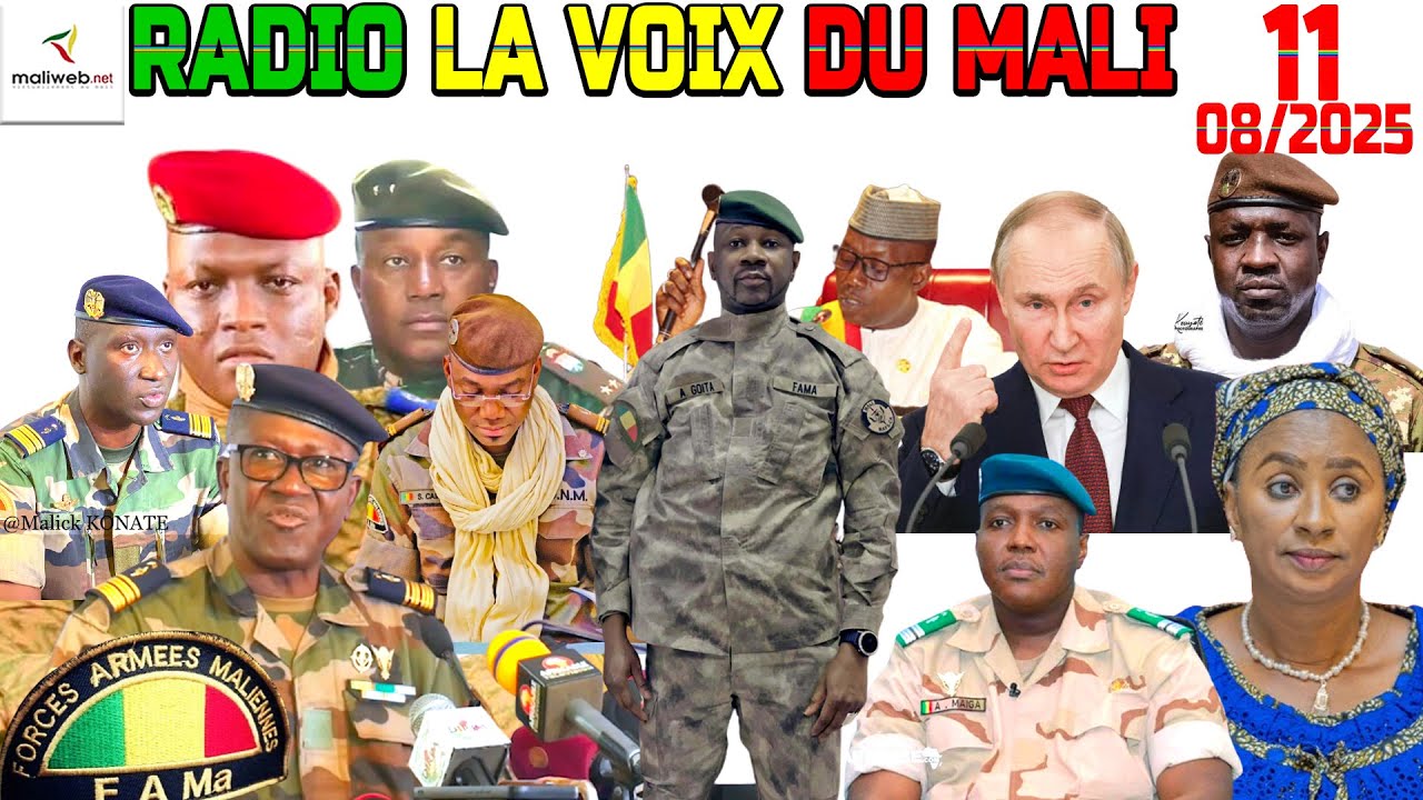 La Revue de Presse de la RADIO LA VOIX DU MALI du 11 Août 2025