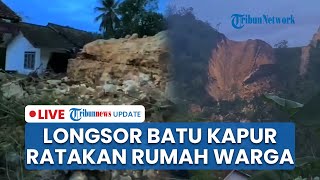 LIVE: Longsor Gunung Batu Kapur di Banyumas, 3 Rumah Rata dengan Tanah usai Tertimpa Bongkahan