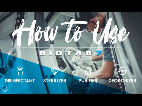 How To Use Biotab7 (Super Easy) Disinfectant, Sterilizer, Deodorizer, Purifer