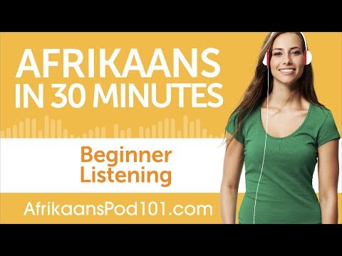 30 Minutes of Afrikaans Listening Practice for Beginners