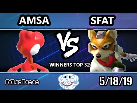 GOML 2019 SSBM - VGBC | aMSa (Yoshi) Vs. CLN | SFAT (Fox) Smash Melee Tournament Winners Top 32
