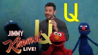 Jimmy Kimmel Visits Sesame Street