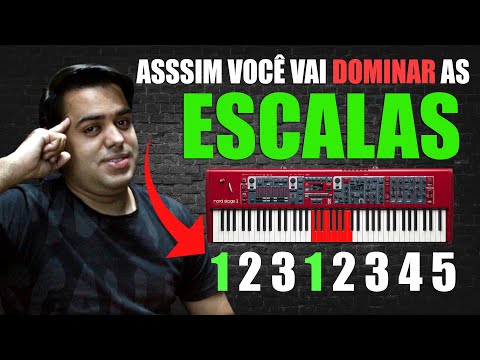 Aprenda a DOMINAR as ESCALAS MAIORES no TECLADO