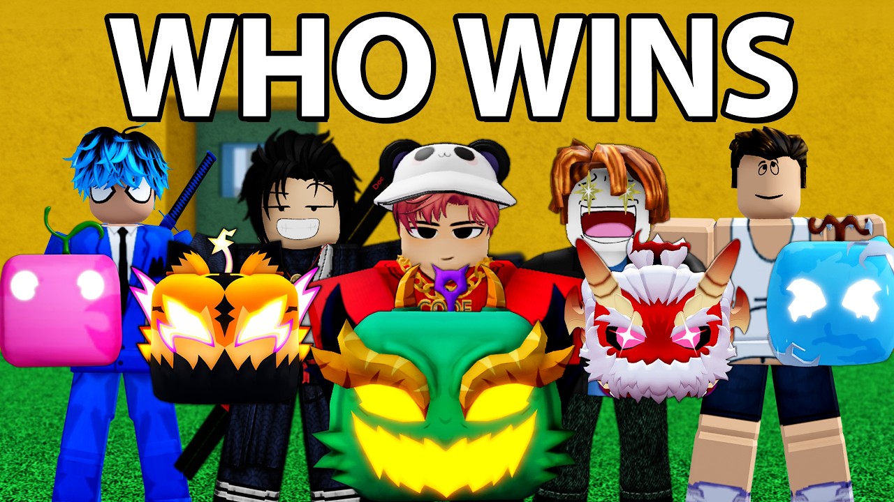 5 YouTubers Race for the RAREST Blox Fruits