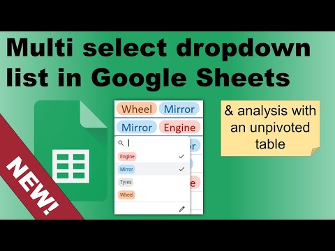 Optimize Google Sheets: Multi-Select Dropdowns & Unpivot Optimize Google Sheets: Multi-Select Dropdowns & Unpivot