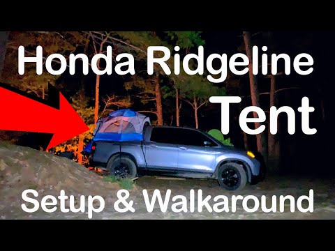 BACK IN STOCK: Honda Ridgeline In-Bed Tent - Set up - Install and walk-around