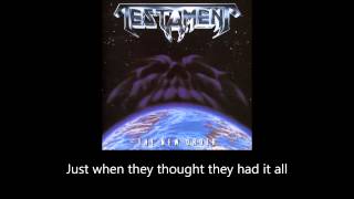 Testament - A Day Of Reckoning (Lyrics)