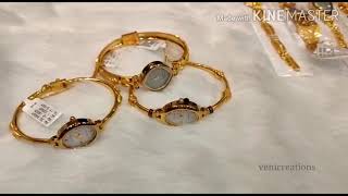 22ct gold watches for girls with weight&adress//lightweightgoldwatchescollection//2in1 goldjewellery