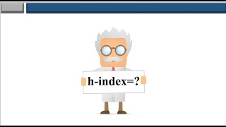 How to check H-index in Scopus