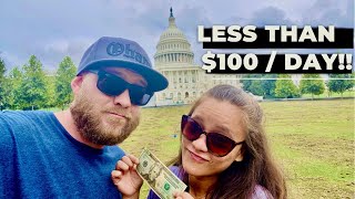 How To Explore WASHINGTON DC On A $100 Budget | Travel Vlog
