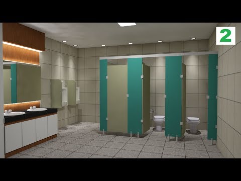 Interior design ( Toilet cublicles ) Part 2