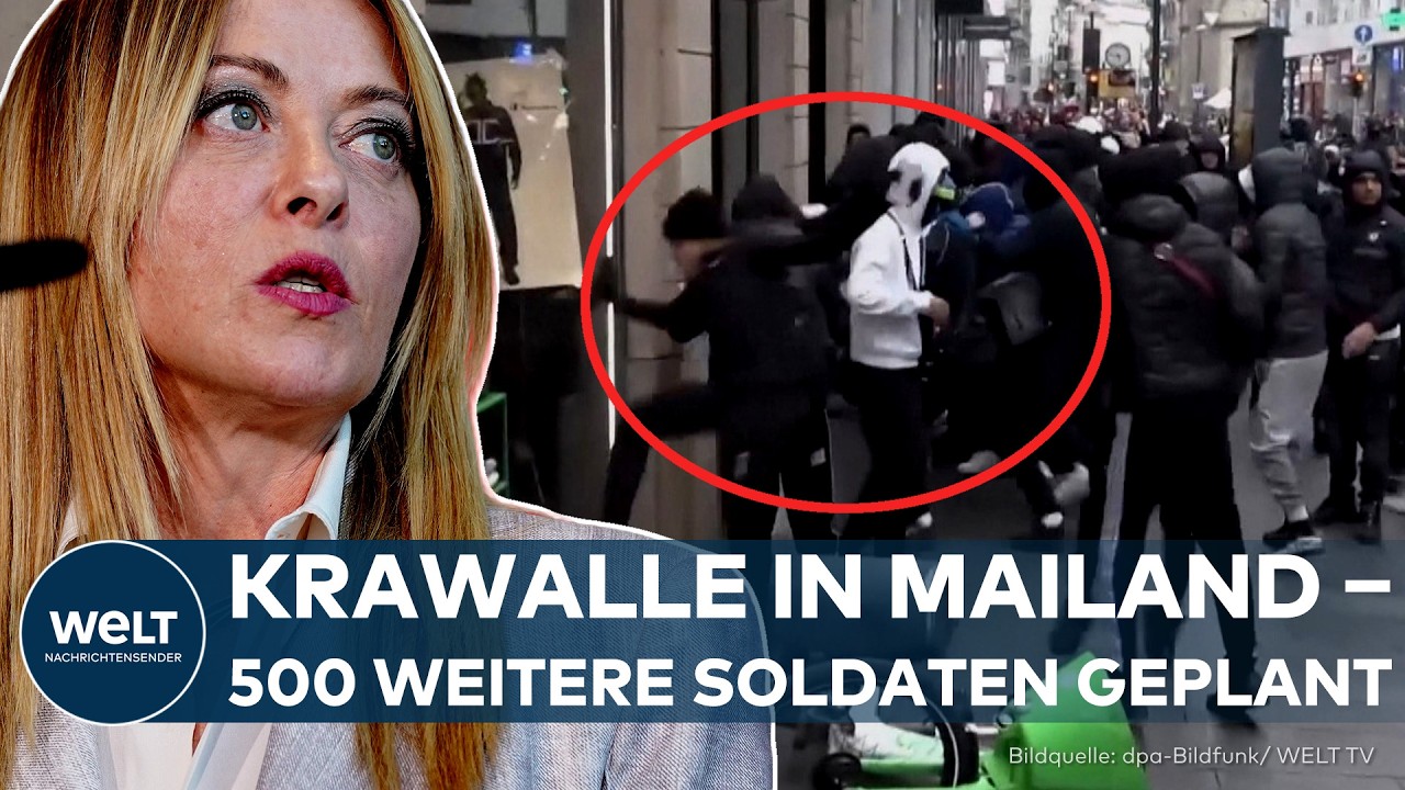 ITALIEN: Krawalle in Mailand eskalieren! Regierung plant drastische Maßnahmen – was jetzt droht