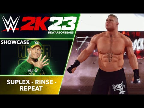 WWE 2K23 John Cena Showcase: Suplex - Rinse - Repeat | Brock Lesnar (All Objectives Completed)