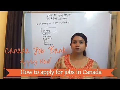 Canada Job Bank: How to apply for jobs in Canada - Apply Now! Video