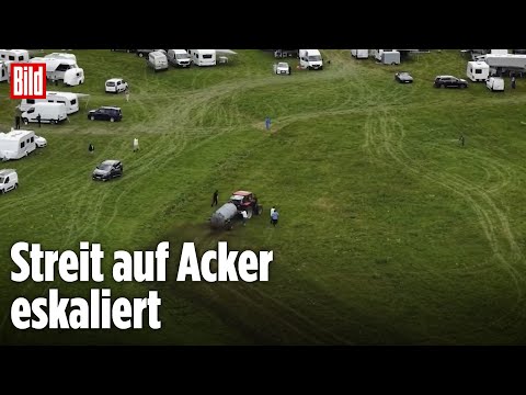 Frankreich: Bauern verteidigen mit Gülle ihr Feld