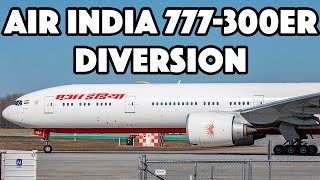 DIVERSION! Air India Boeing 777-300ER (B77W) departing Montreal (YUL/CYUL)