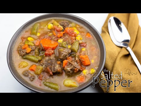 Excellent ++ Vegetable Beef Soup ~ Ninja Foodi or...