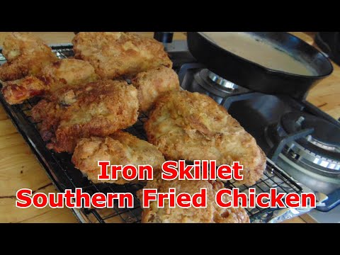 Iron Skillet Southern Fried Chicken - Perfect & Crispy - Tips, Tricks & Secrets - Hillbilly Kitchen