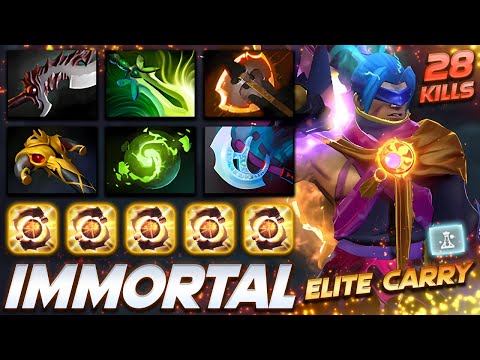 Anti-Mage Immortal Elite Carry 28 Frags - Dota 2 Pro Gameplay [Watch & Learn]