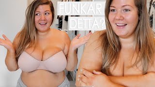 TESTAR AXELBANDSLÖSA BEHÅAR (FÖR STOR BYST) | LYX VS BUDGET