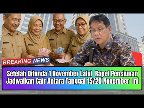 RAPEL PENSION SALARY SCHEDULED TO BE DISBURSED ON NOVEMBER 15/20, 2025, POSTPONED TO NOVEMBER 1! ...