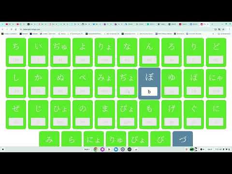 Revisiting my childhood language in a kana quiz!