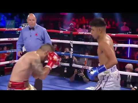 Karlos Balderas Almost Sends Fidel Cervantes Thru the Ropes, KO in Rd  2   FIGHT HIGHIGHTS