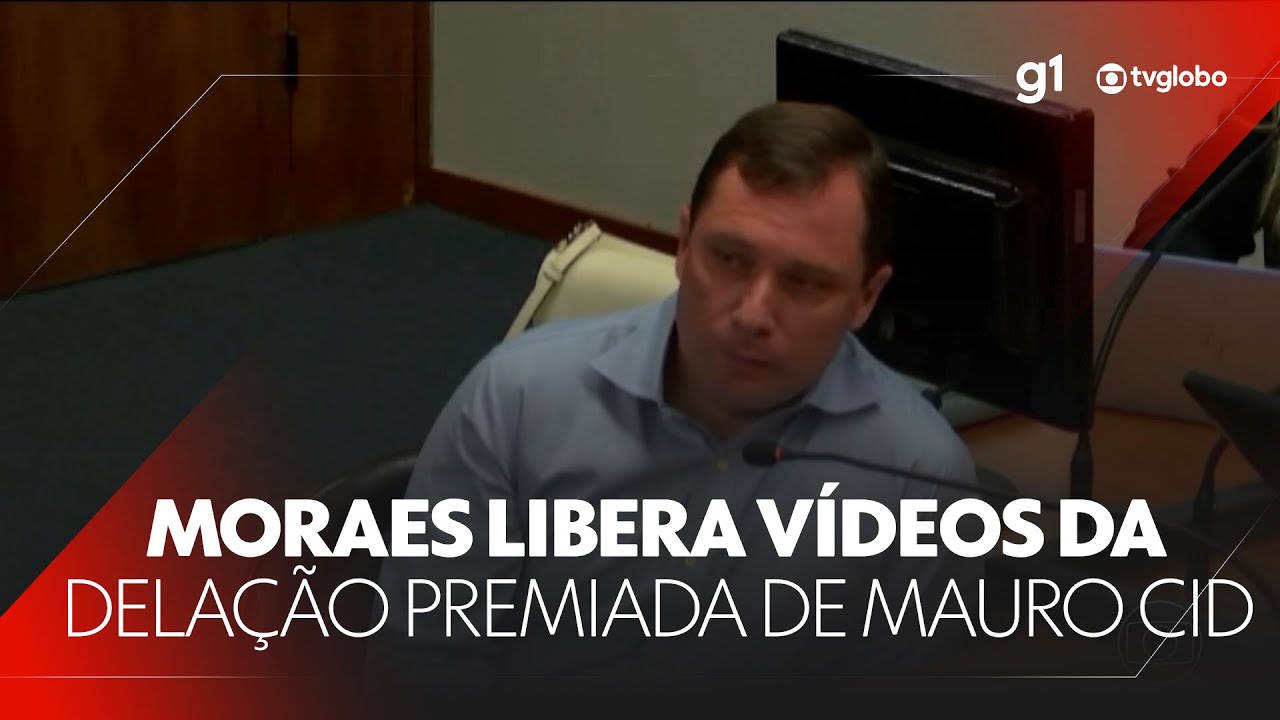 Alexandre de Moraes torna públicos vídeos da delação de Mauro Cid #g1 #JN #notícias