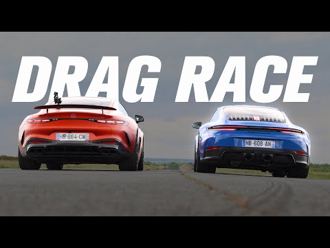 Drag race : Porsche 992 2 GTS VS AMG GT 63 S E Performance