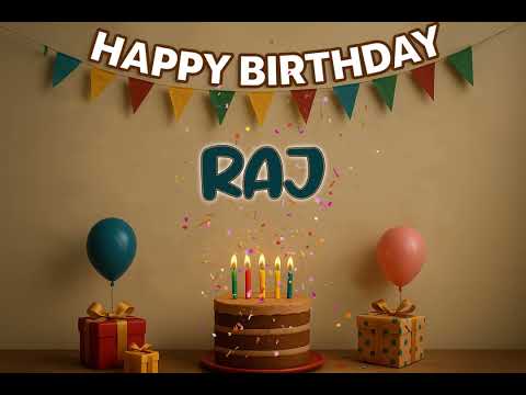 RAJ’s Happy Birthday Song 🎈 | Custom Track by XBirthdays for Kids & Adults
