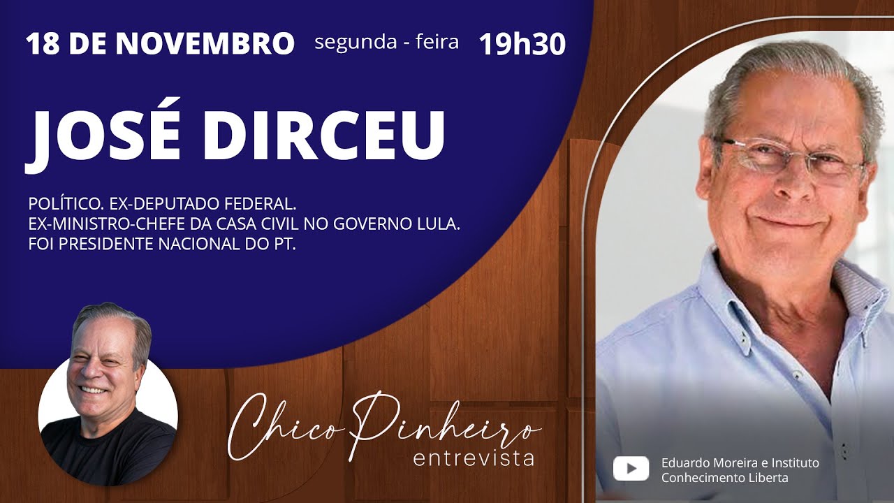 CHICO PINHEIRO ENTREVISTA - 18/11/24 - CHICO PINHEIRO ENTREVISTA JOSÉ DIRCEU