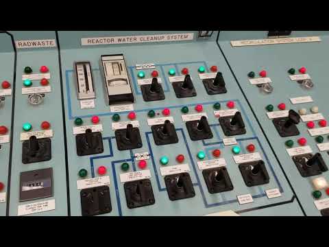 Tour of nuclear power plant simulator