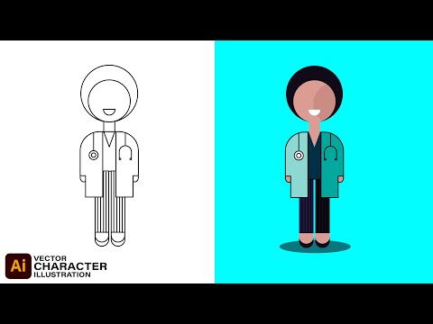 illustrator Character Design Flat illustration Tutorial illustration digital illustration art