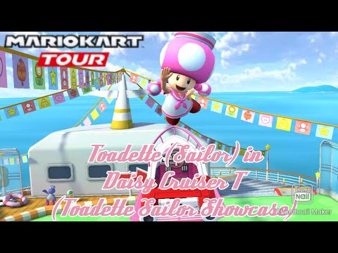Mario Kart Tour Toadette (Sailor) in Daisy Cruiser T (Toadette Sailor Showcase)