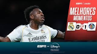 VINICIUS JR. E RODRYGO PERDEM CHANCES, E REAL MADRID TROPEÇA PARA O GETAFE | MELHORES MOMENTOS
