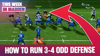THE BEST WAY to run 3-4 ODD DEFENSE! - This Week In Madden 24!