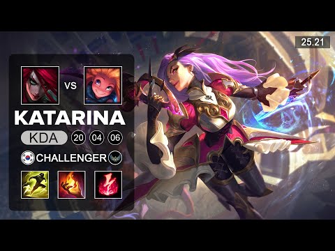 Katarina vs Zoe Mid - KR Challenger - Patch 25.21 Season 15