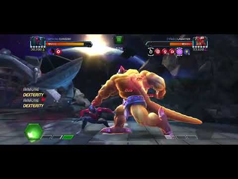 Mcoc war season 33 Mangog Node 54 solo with Spider-Man 2099