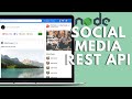 Node Js Social Media REST API With MongoDb