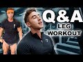 I answer your questions during my leg workout... NOT IDEAL
