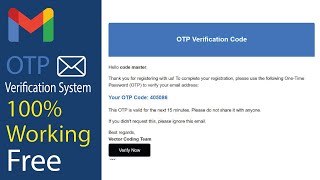 Download the video "OTP verification system free source code php mailer"