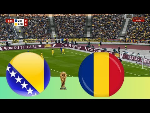 Bosnia & Herzegovina vs Romania | World Cup 2026 Qualifiers LIVE | PES 2021 Simulation