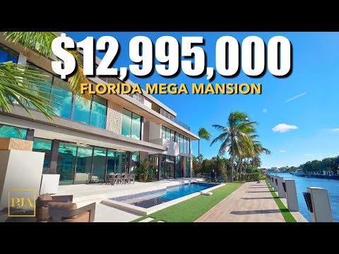 Einblick in eine 13 Millionen Dollar teure Luxusvilla in Florida | Besichtigung eines Luxushauses...