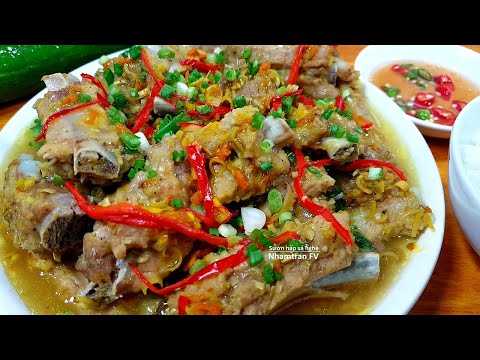 Sườn hấp sả