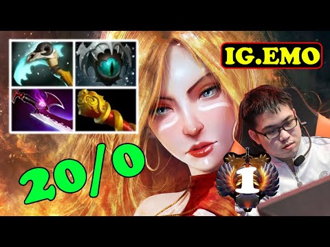 IG.EMO LINA MACHINE GUN 20 KILLS INSANE PHYSICAL DAMAGE | DOTA2ORBS