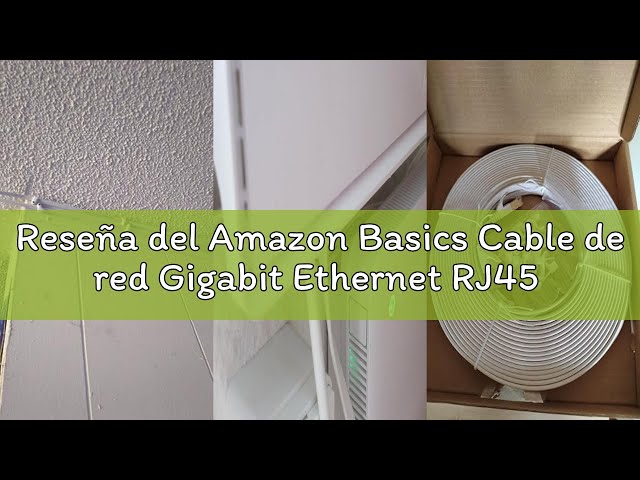 Vídeo relacionado con Amazon Basics Cable para internet Ethernet Gigabit de banda ancha RJ45 Cat 7, 3m (paquete de 1), Blanco