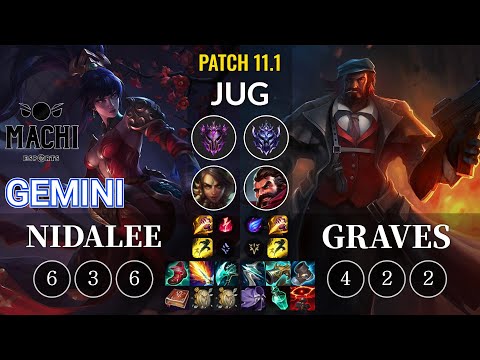 MCX Gemini Nidalee vs Graves Jungle - KR Patch 11.1