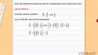 Distributivity of multiplication over addition Rational Numbers CBSE Class 8 Maths