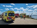 Situatie bij het Zwarte Meer om 12:40 ; hulpdiensten zijn op crashlocatie vliegtuig